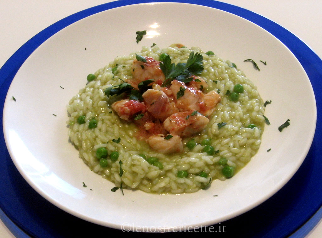 Risotto al ragù di Scorfano e Piselli